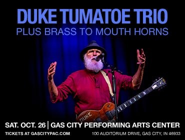 Duke Tumatoe Trio plus Brass to Mouth Horns | Gas City PAC